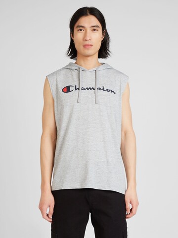 Champion Authentic Athletic Apparel Тениска в сиво: отпред