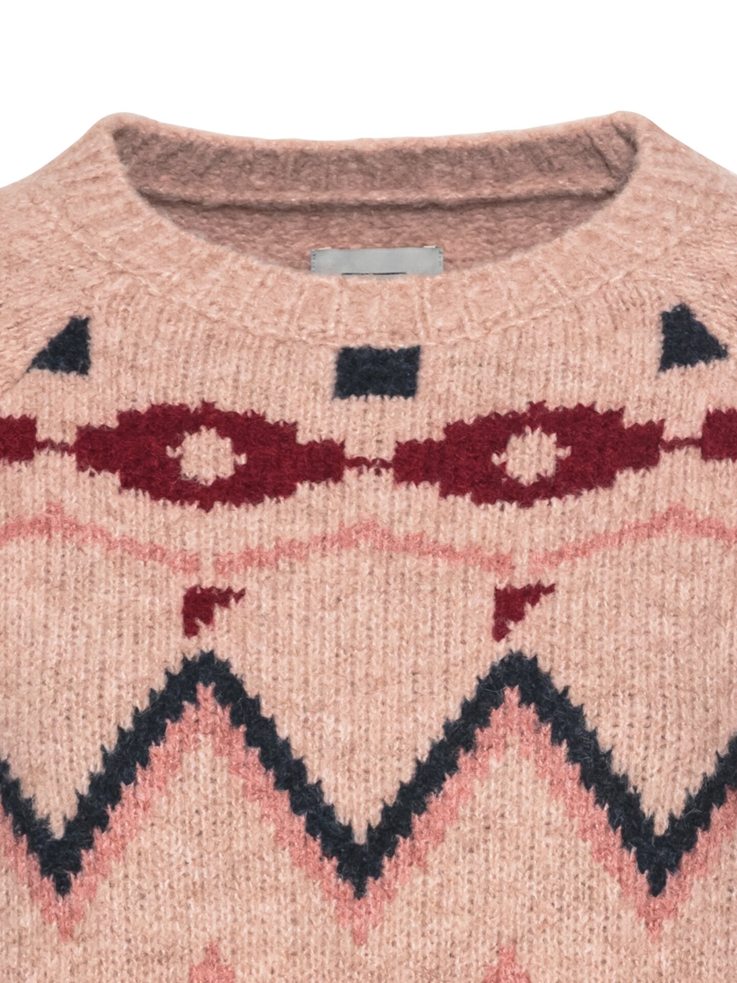 CAMEL ACTIVE Strickpullover mit Norwegermuster in Pink