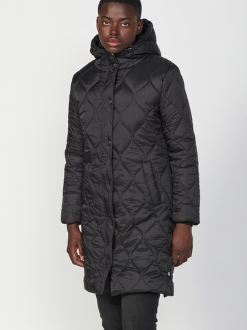 KOROSHI Winter parka in Black: front