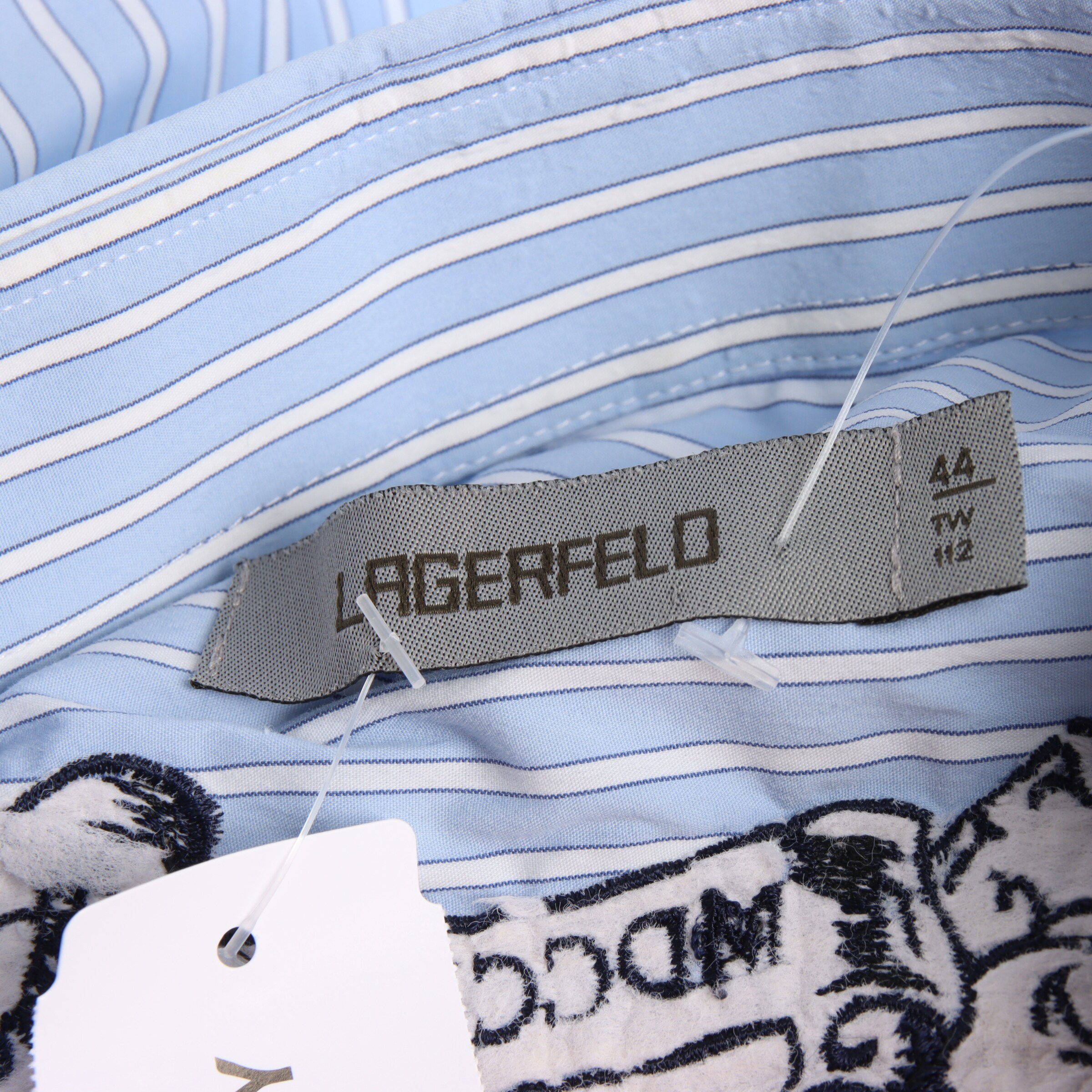 Karl Lagerfeld Freizeithemd / Shirt / Polohemd langarm XS in Blau