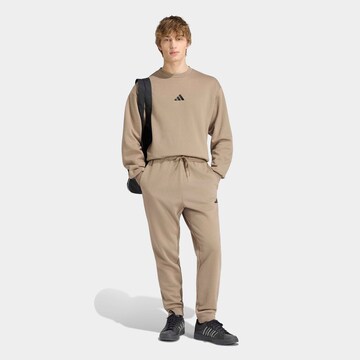 ADIDAS SPORTSWEAR Tapered Sporthose 'Essentials' in Braun