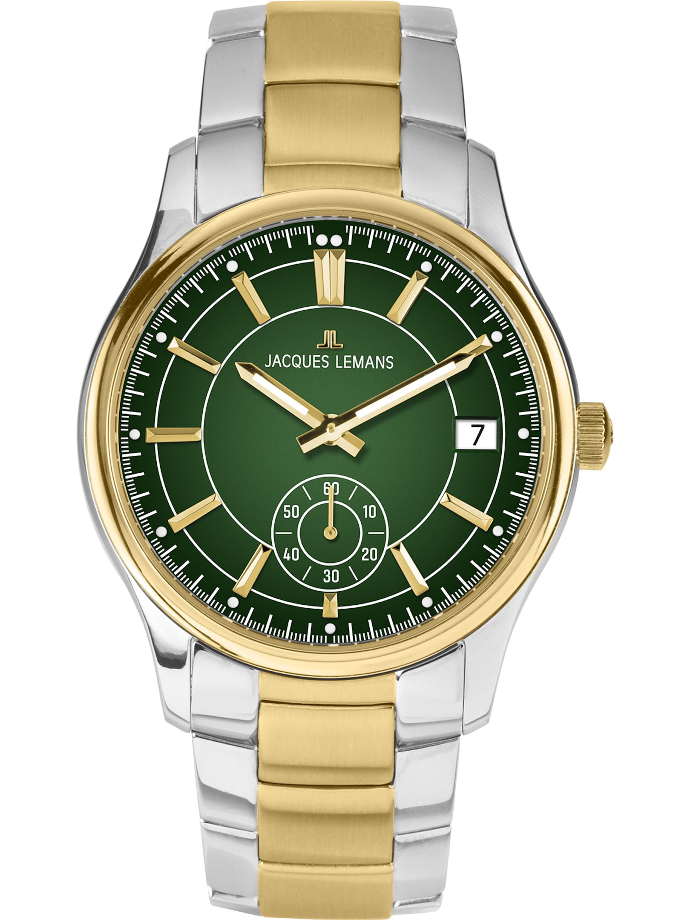 Jacques Lemans Analog Watch in Green: front