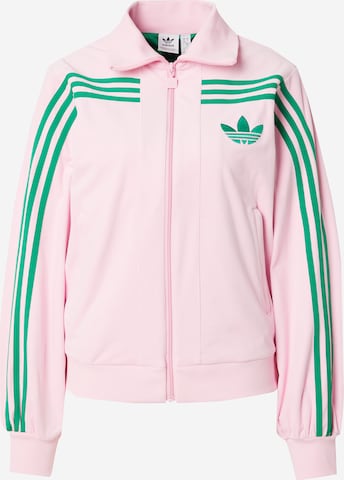 ADIDAS ORIGINALS Sweat jacket in Light Pink ABOUT YOU