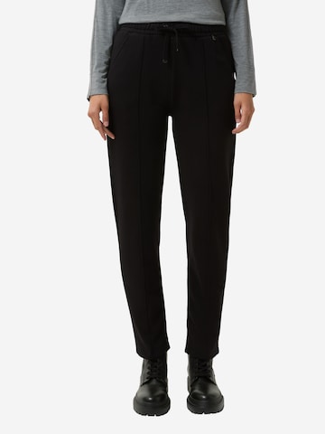 BOGNER Regular Trousers with creases 'Carey' in Black: front
