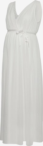 MAMALICIOUS Obleka 'MINA' | bela barva: sprednja stran