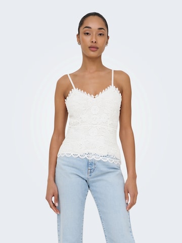 ONLY Top 'ONLHONEY' in White: front