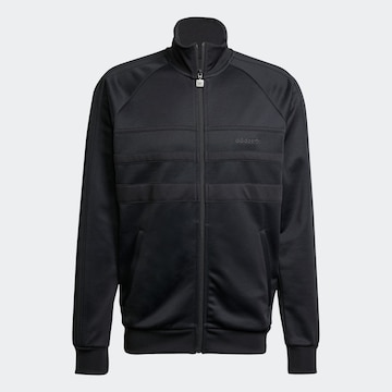 ADIDAS ORIGINALS Zip-Up Hoodie 'The First' in Black: front