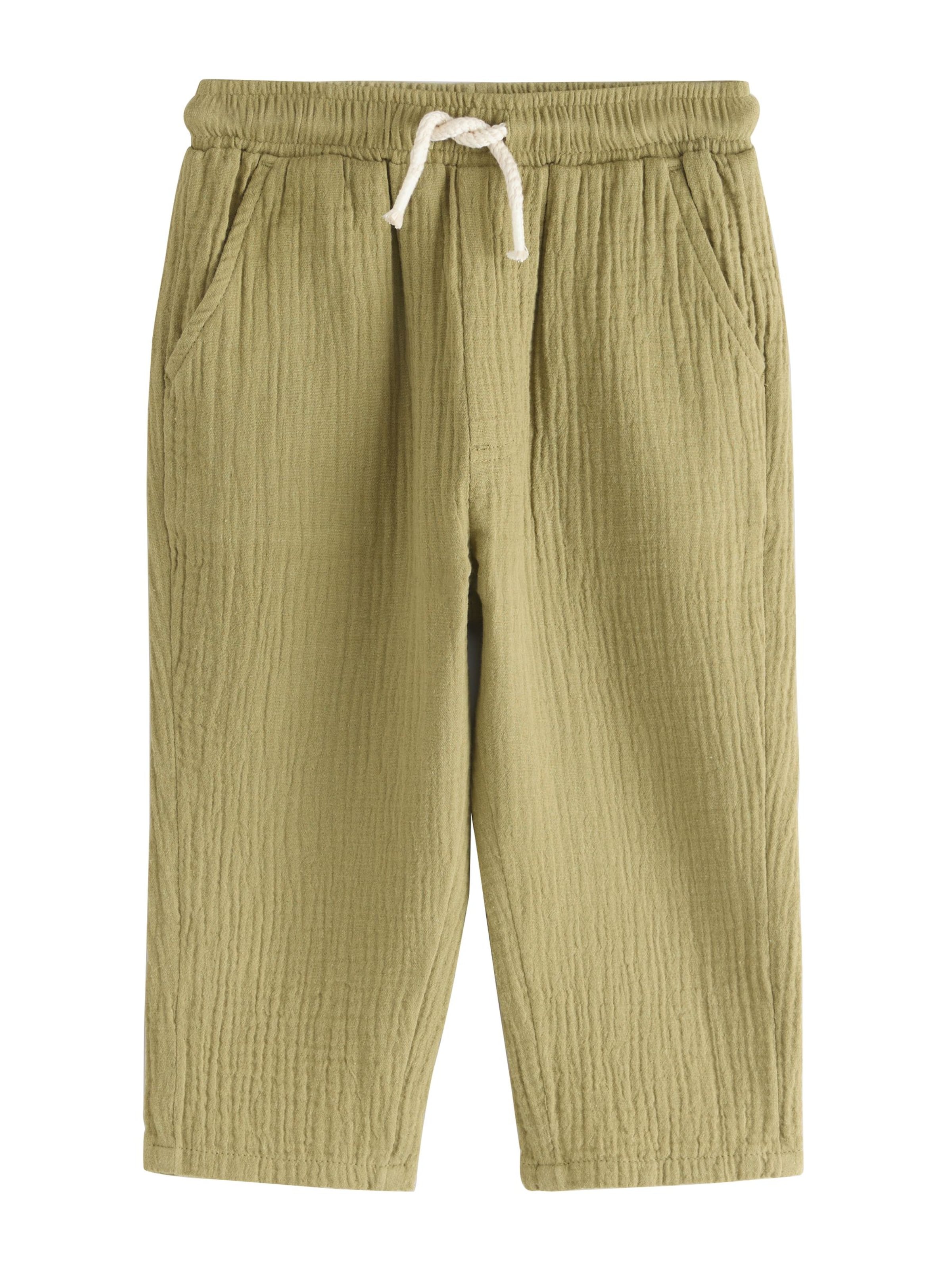 Next Wide leg Broek in Groen: voorkant