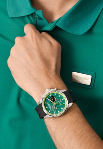 Aston Martin Analog Watch 'HLC' in Black: front