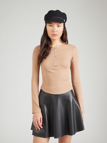 Miss Selfridge Shirt in Brown: front