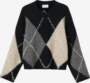 Pull-over ' Lai ' Noella en bleu : devant