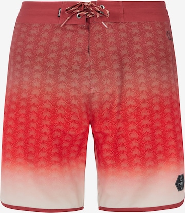 PROTEST Badeshorts 'PRTChad' in Rot: Vorderseite