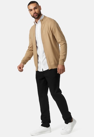 INDICODE JEANS Knit cardigan 'Lau' in Beige