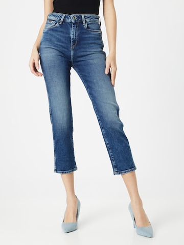 Pepe Jeans - Skinny Calças de ganga 'Regent' em azul: frente