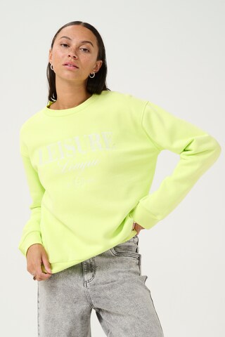 Kaffe Sweatshirt 'Viola' in Green: front