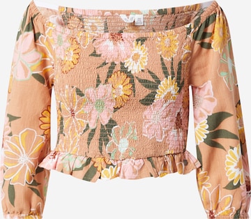 Camicia da donna 'LIKE THE SUN AGAIN' di ROXY in marrone: frontale