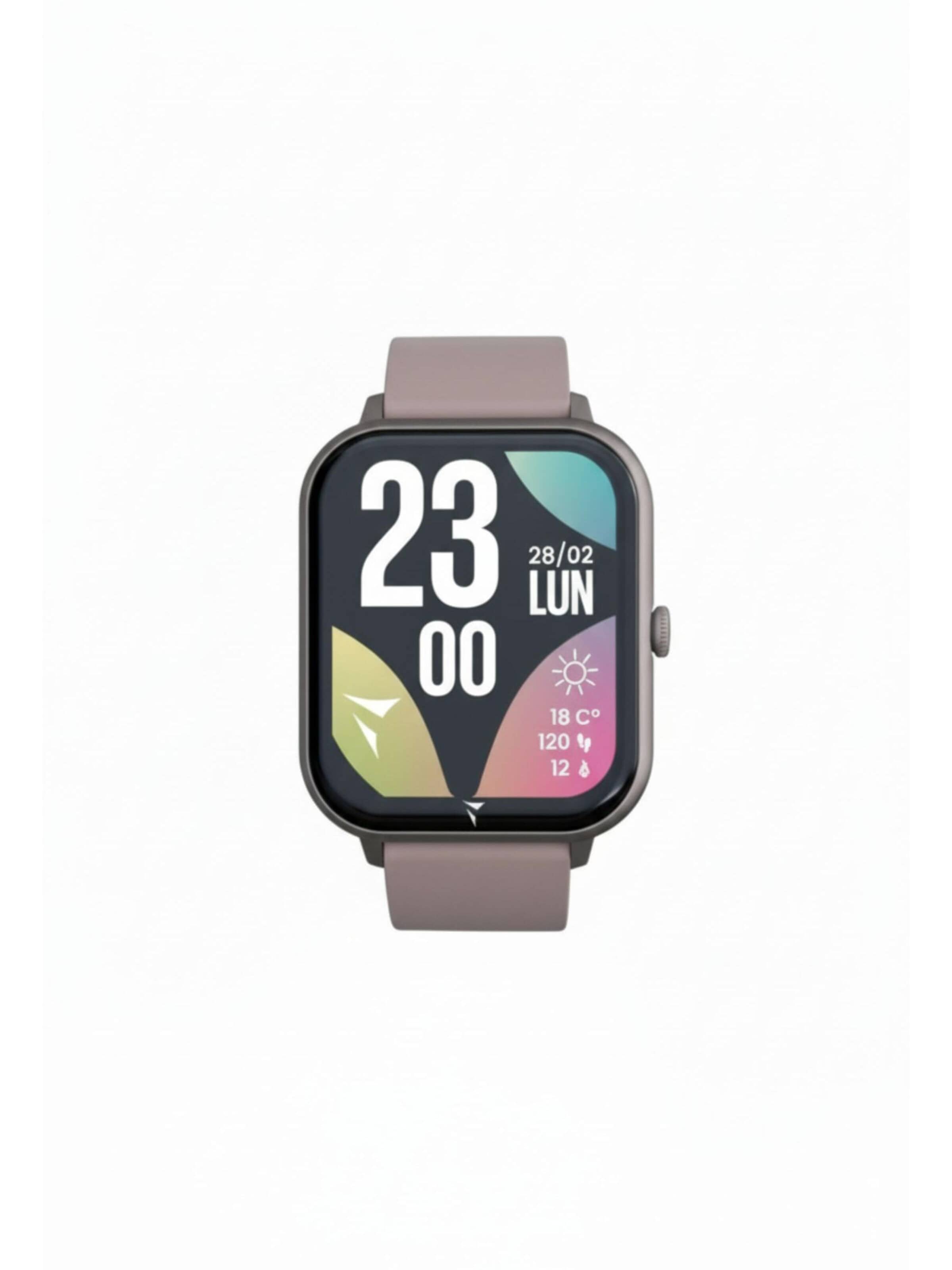 Techmade Digitaluhr 'Glow Smartwatch mit passender Pochette'‌‌‌‌‌‌‌‌‌ in Grau: Vorderseite