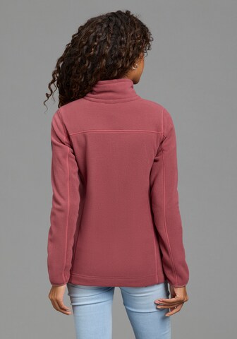 POLARINO Athletic Fleece Jacket in Red