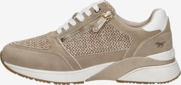 MUSTANG Sneakers laag 'Sneakers Laag' in Beige: voorkant