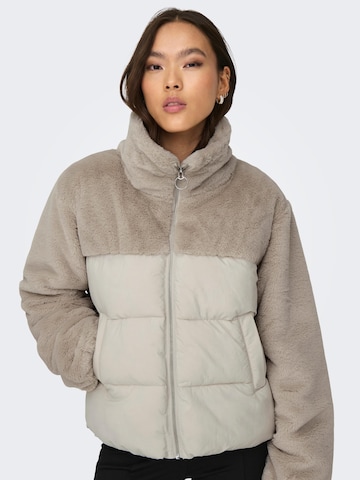 ONLY Winter Jacket 'WANJA' in Beige