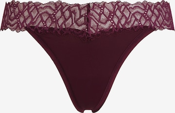 String Calvin Klein Underwear en rouge : devant