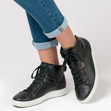 ECCO High-Top Sneakers in Black