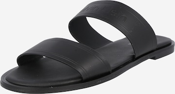 Calvin Klein - Zapatos abiertos 'ALMOND' en negro: frente