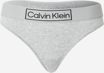 pelēks Calvin Klein Underwear Stringu biksītes: no priekšpuses