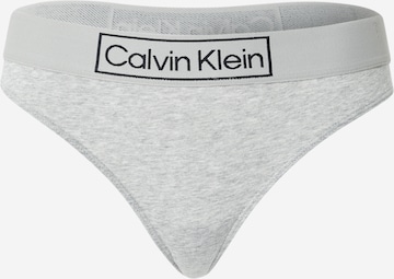 Calvin Klein Underwear String bugyik - szürke: elől