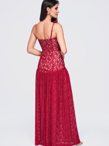 Ombre - Vestido de noche en rojo