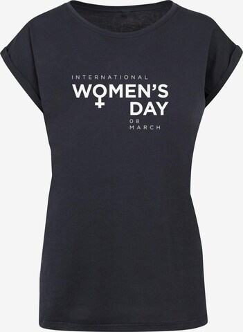 Merchcode Shirt 'WD - International Women's Day 2' in Blue: front
