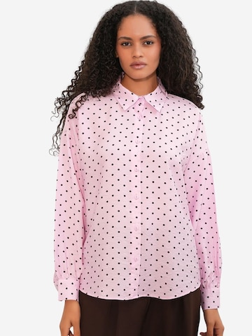 Bigdart Blouse in Pink: front