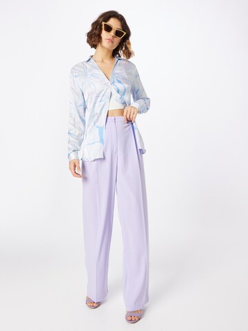 PATRIZIA PEPE Wide leg Pleated Pants in Purple