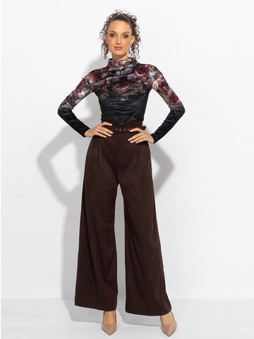 JIORO Blouse 'VINTAGE FLOWERS' in Black