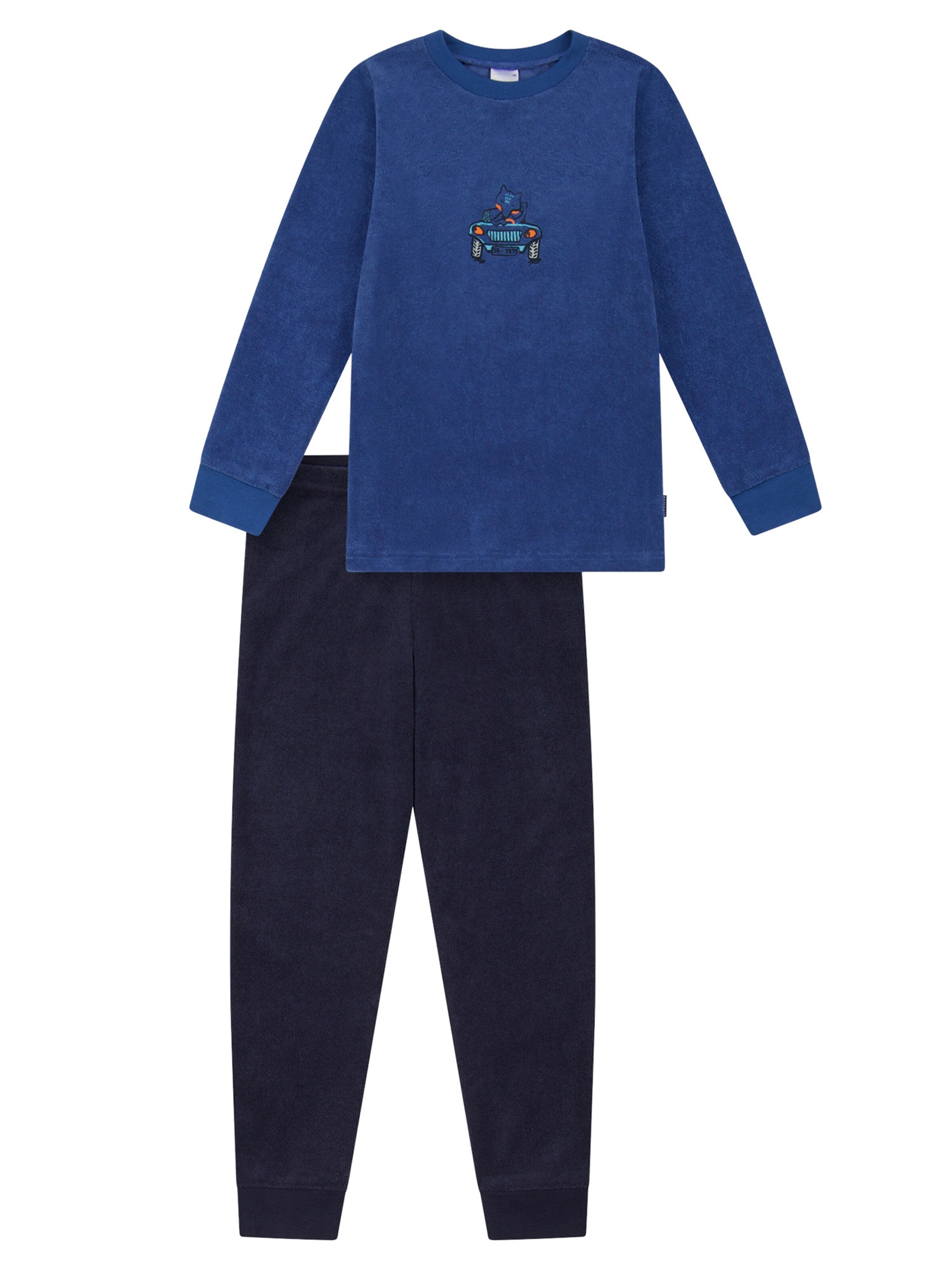 SCHIESSER Pajamas 'Nightwear 1' in Blue: front