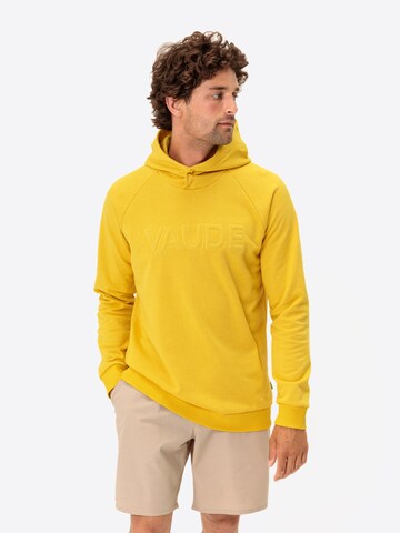 VAUDE Athletic Sweatshirt 'Mineo' in Yellow: front