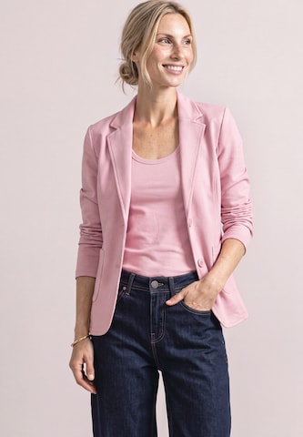 STREET ONE Basic Blazer in Unifarbe in Pink: Vorderseite