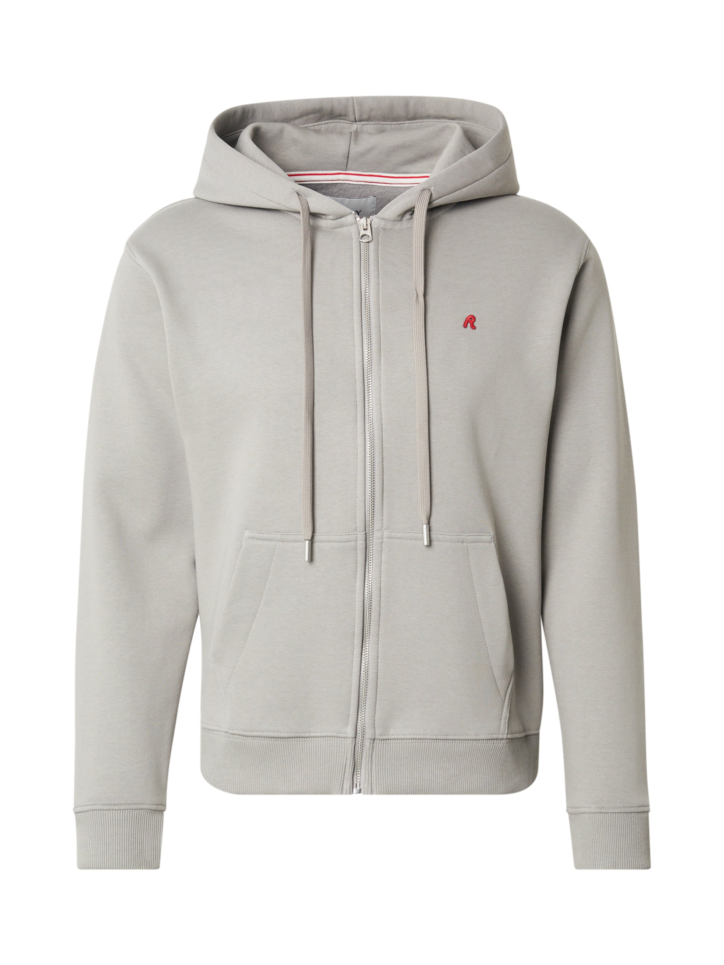 REPLAY Суичъри с качулка в сиво: отпред