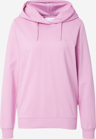 Sweat-shirt mazine en rose : devant