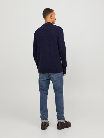 JACK & JONES Svetr 'BLANOLAN' – modrá