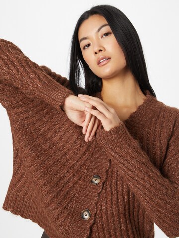 ONLY Knit cardigan in Brown