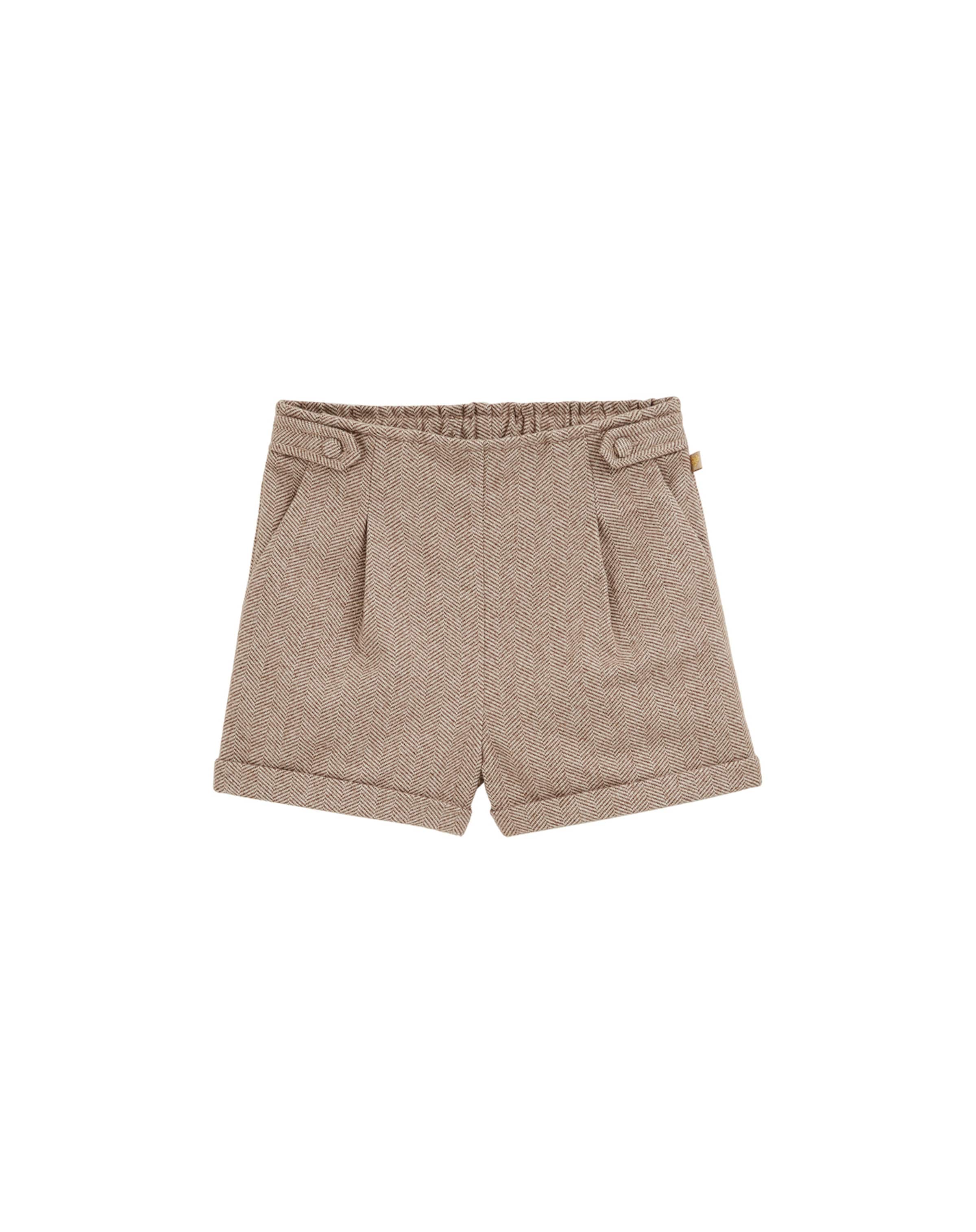 WE Fashion Normální Kalhoty – béžová: přední strana