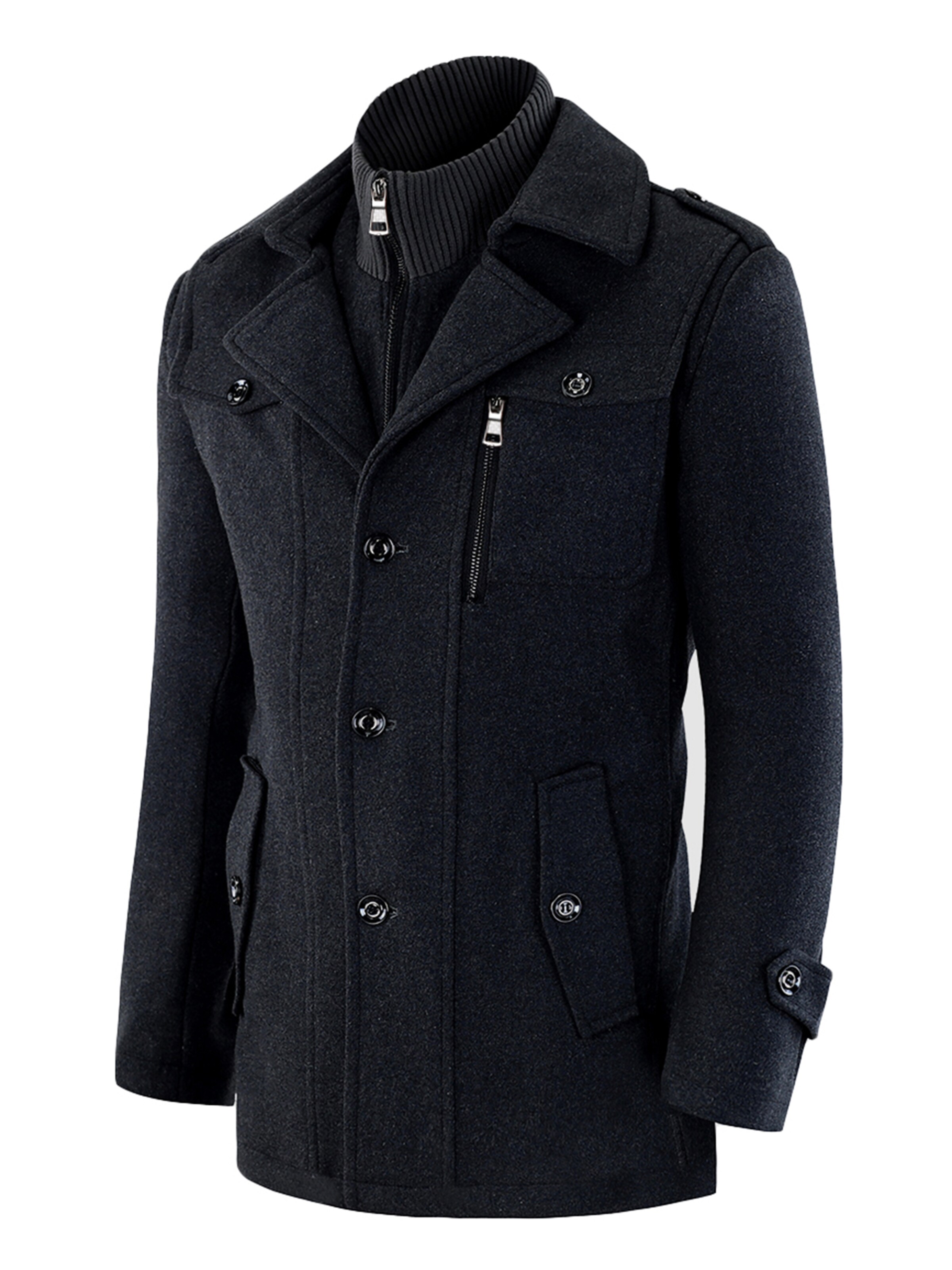 Youthup Winter Coat in Black