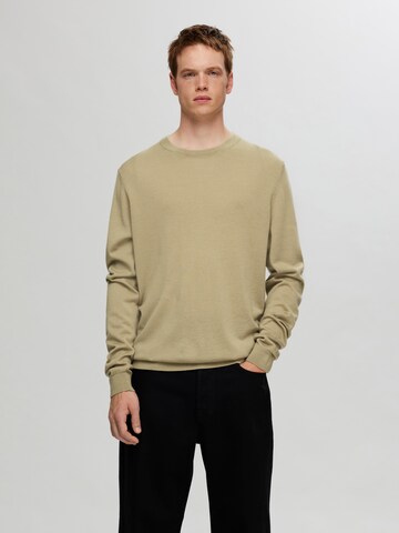 Pullover 'SLHTray' di SELECTED HOMME in verde: frontale