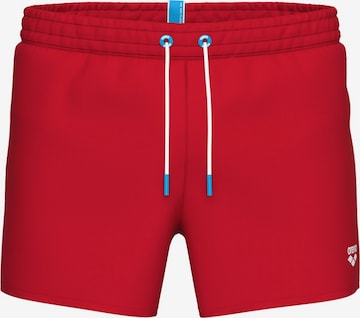 ARENA Uimashortsit 'Tapes Beach X-Shorts' värissä punainen: etupuoli