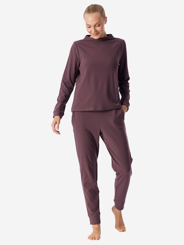 Pyjama ' Selected Premium Warming ' SCHIESSER en marron