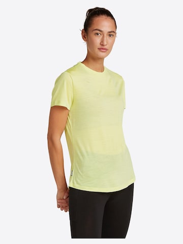 ICEBREAKER - Camisa 'W Mer 125 Cool-Lite Sphere III SS Tee' em amarelo