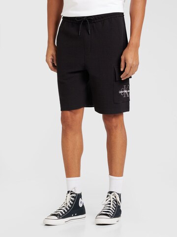 Calvin Klein Jeans Regular Shorts in Schwarz: Vorderseite