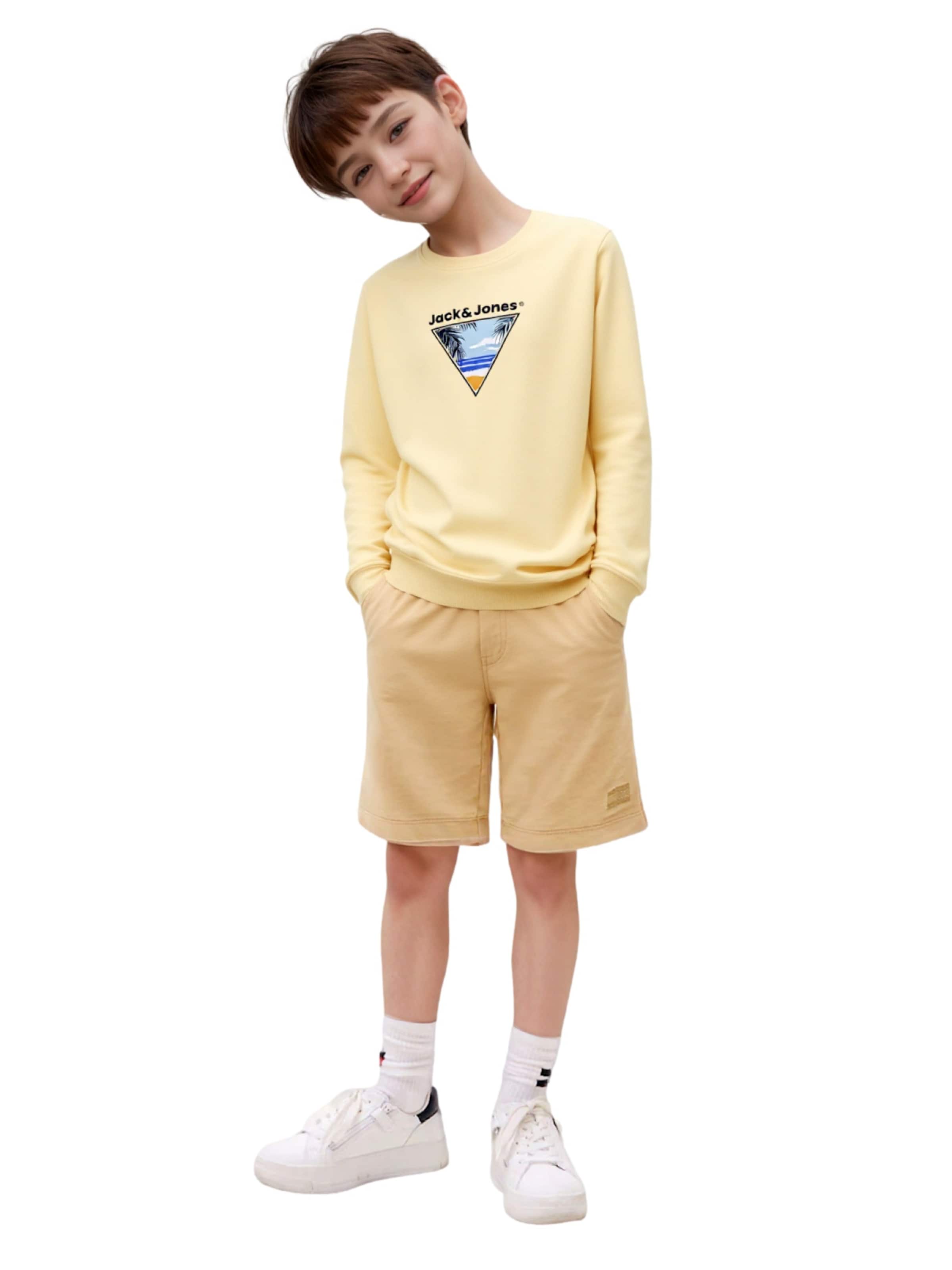Felpa 'Perry' di Jack & Jones Junior in giallo