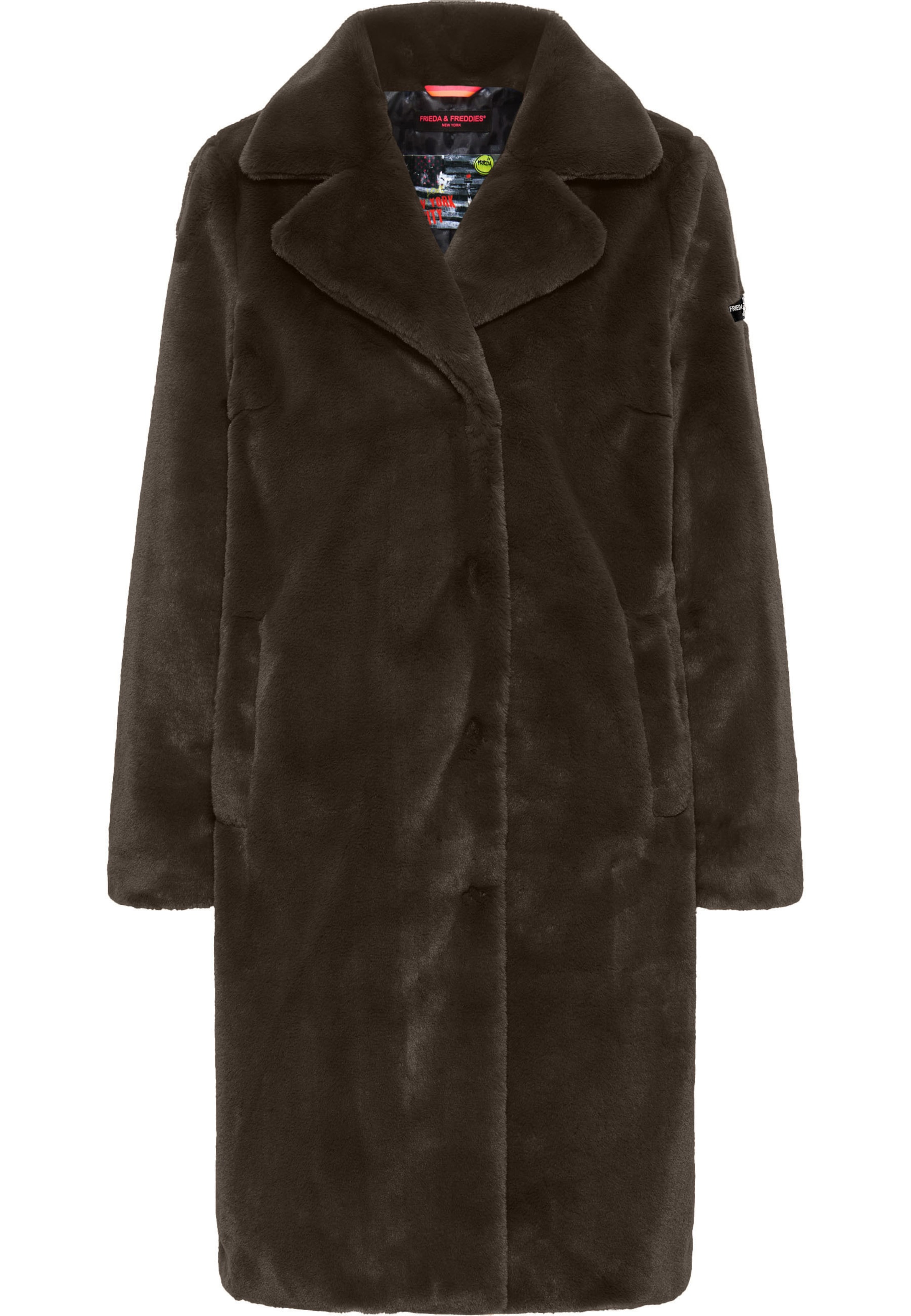 Frieda & Freddies Between-Seasons Coat in Brown: front